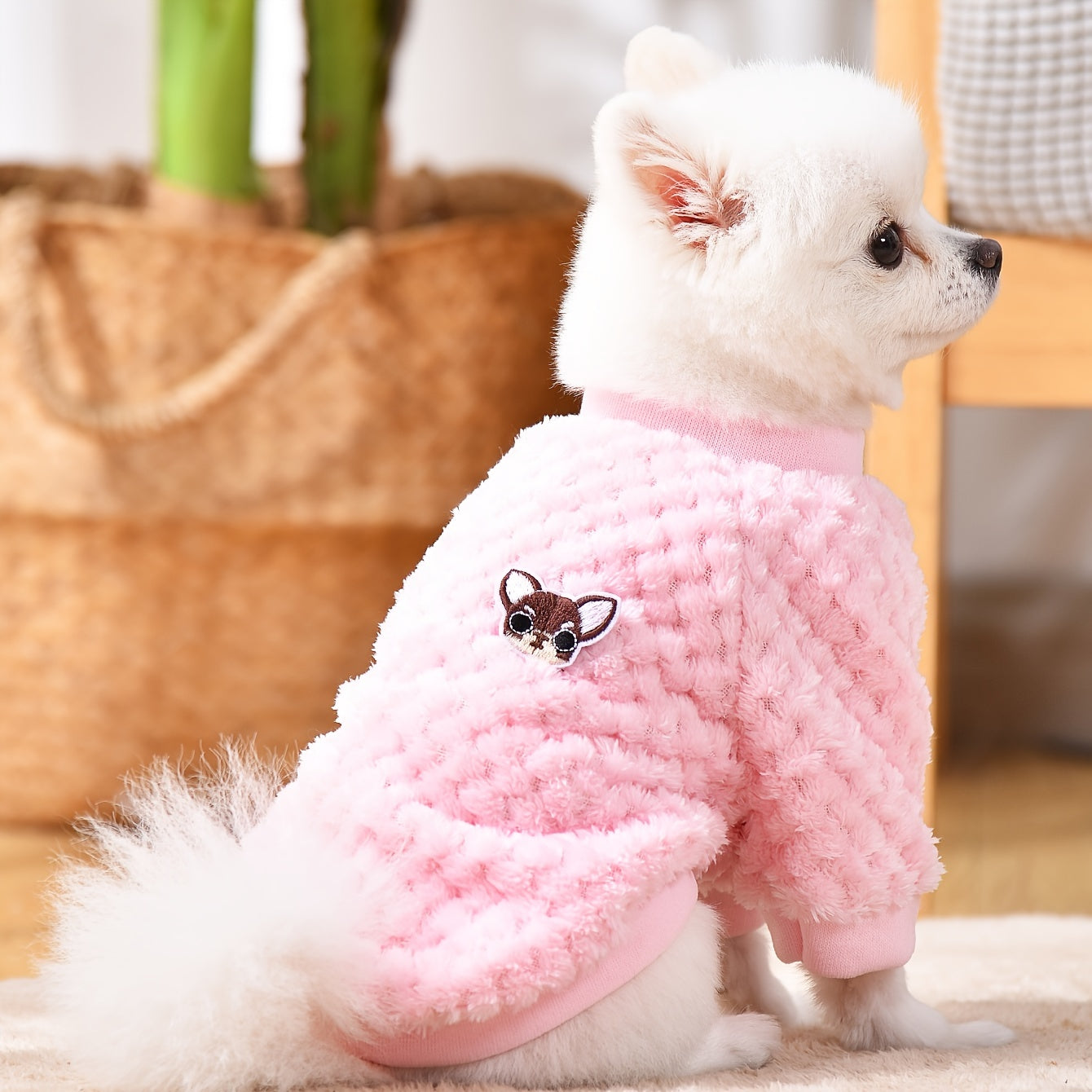 Cute Pink Fluffy Jumper