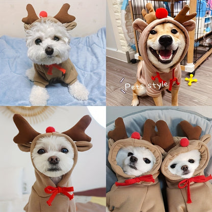 Christmas Reindeer Dog Sweatshirt