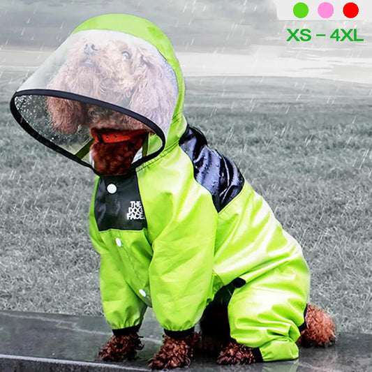 "The Dog Face" Waterproof Rain Coat Jumpsuit