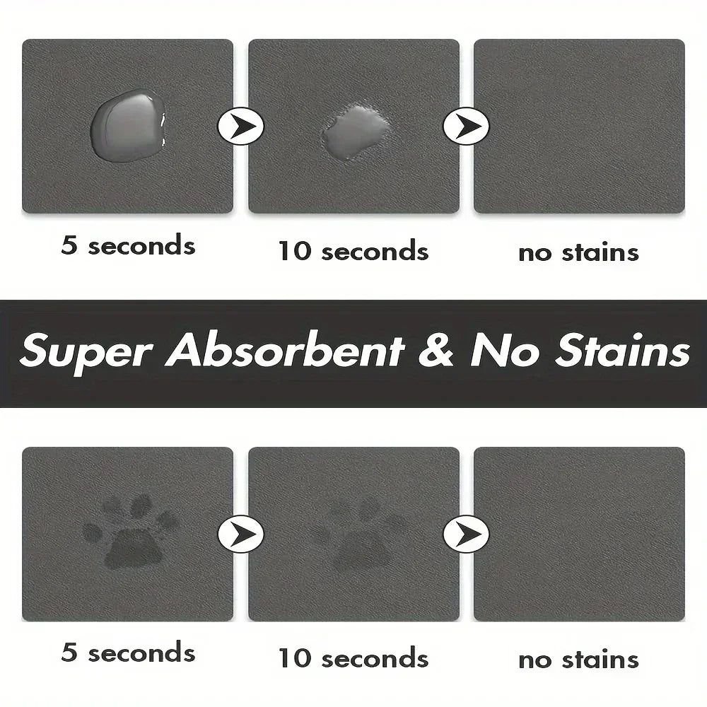 No Stains+Quick Dry Absorbent Pet Placemat