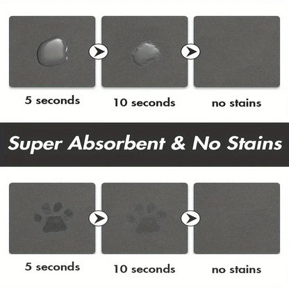 No Stains+Quick Dry Absorbent Pet Placemat