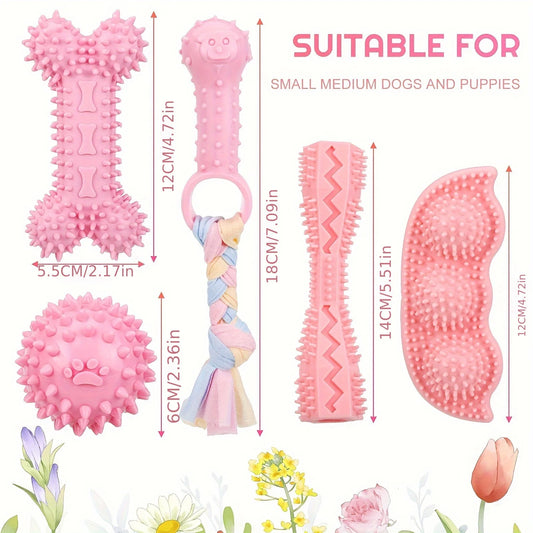 PINK 5-piece Teeth Grinding Toys