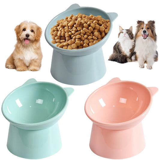 Anti-Vomiting + Tilted Elevated Cat Food Bowl