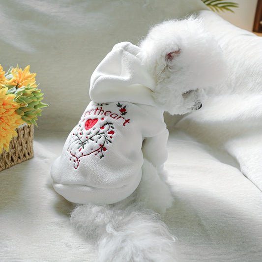 Cozy "Sweetheart" Dog Hoodie