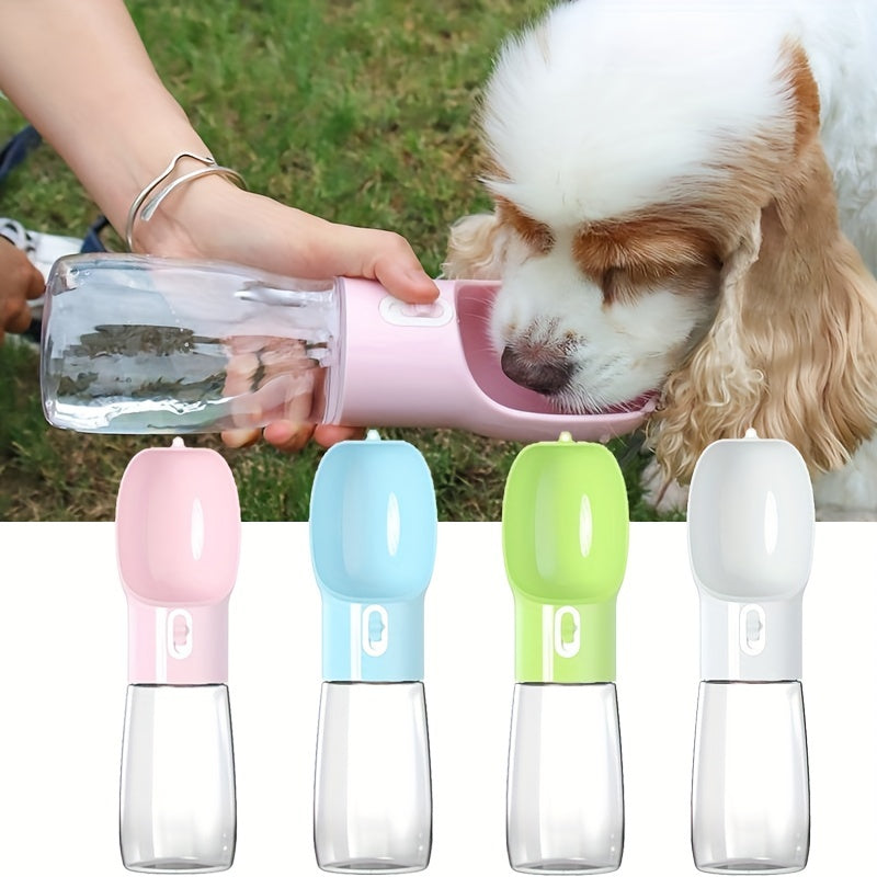 Portable Leakproof Pet Drinking Bottle with Bowl for Travel and Outdoor Activities