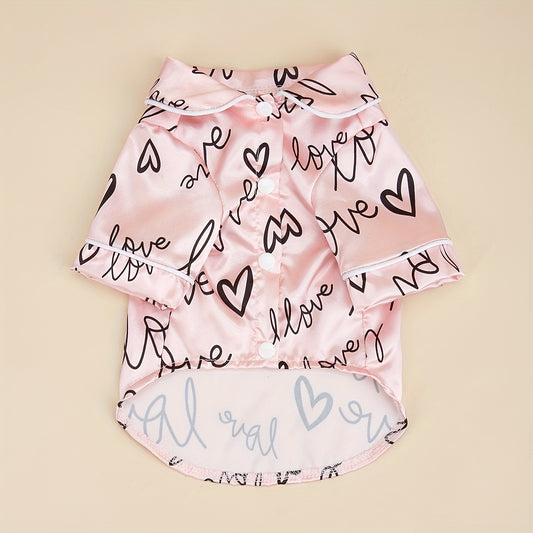 NEW! Snuggle Me Love Print Sleepwear for Dogs & Cats